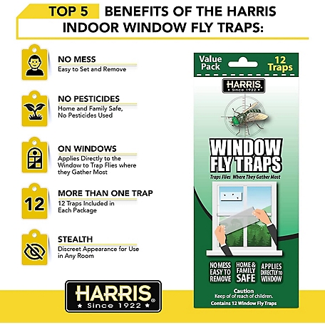 Harris Window Fly Traps, 24 Pk.