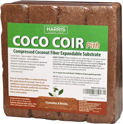 Harris 9 qt. Coconut Coir Piths, 4-Pack