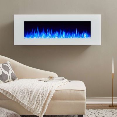 Image showing  Electric Indoor Dinatale Wall-Mounted Fireplace, 50 in., Black