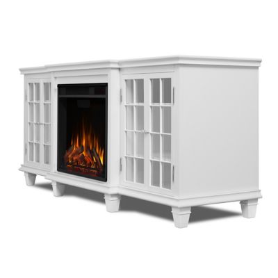 Image showing  70 in. Marlowe Media Electric Fireplace, White