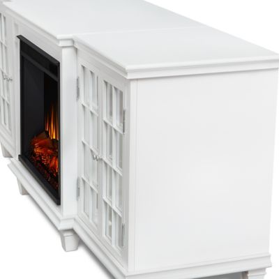 Image showing  70 in. Marlowe Media Electric Fireplace, White