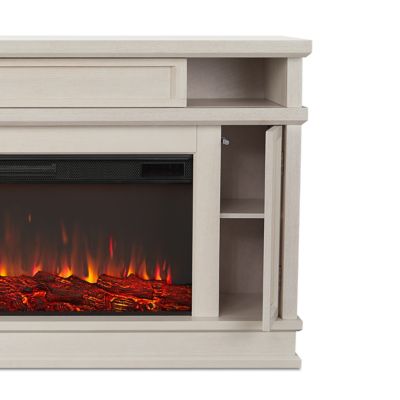 Image showing  60.125 in. Torrey Landscape Electric Fireplace, Bone White