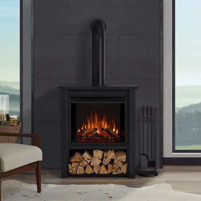 Image showing  Electric Indoor Hollis Fireplace,32 in., Black