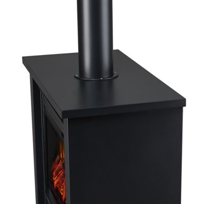 Image showing 5 th Real Flame Electric Indoor Hollis Fireplace,32 in., Black
