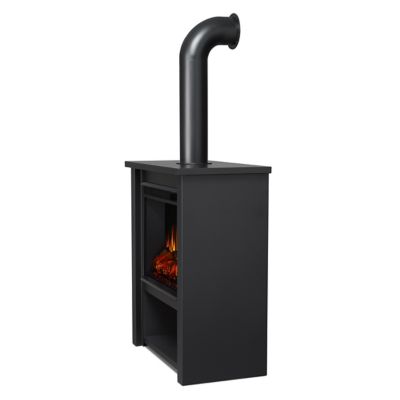 Image showing 6 th Real Flame Electric Indoor Hollis Fireplace,32 in., Black