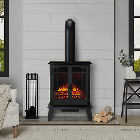 Real Flame 25 in. Foster Stove Electric Fireplace