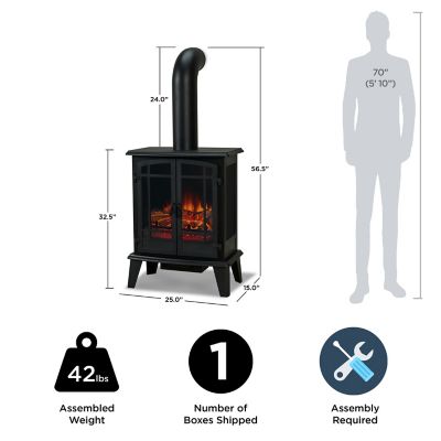 Image showing  Electric Indoor Foster Stove Fireplace, 25 in.