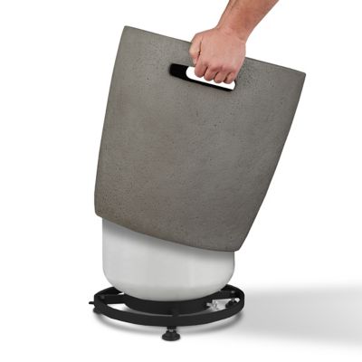 Image showing  20 lb. Riverside Propane Tank Cover, Glacier Gray