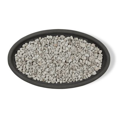 Image showing  48.25 in. x 28.25 in. Riverside Oval Propane Gas Fire Bowl, Shale