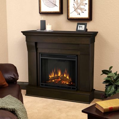 Real Flame 40.9 in. Chateau Electric Fireplace in Dark Walnut