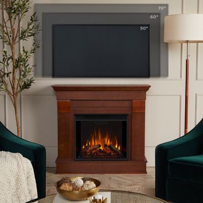 Image showing  Electric Indoor Chateau Fireplace, 40.9 in., Espresso