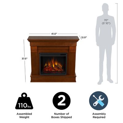 Image showing  Electric Indoor Chateau Fireplace, 40.9 in., Espresso