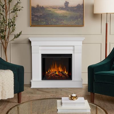 Real Flame 40.9 in. Chateau Electric Fireplace in White