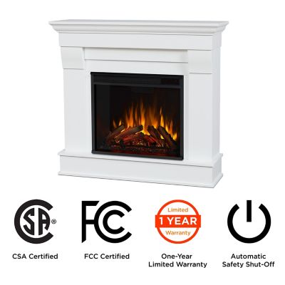 Image showing  40.9 in. Chateau Electric Fireplace in White