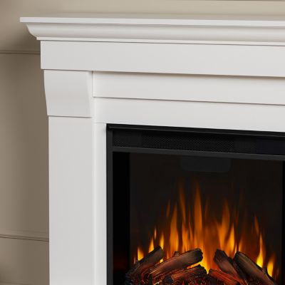 Image showing 5 th Real Flame 40.9 in. Chateau Electric Fireplace in White