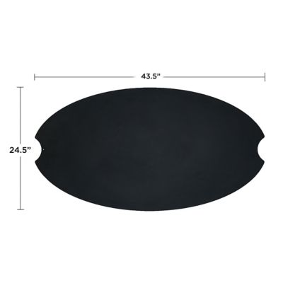 Image showing  Riverside Oval Powder-Coat Steel Lid
