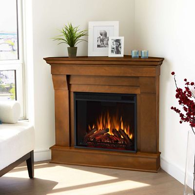 Image showing  Electric Indoor Chateau Corner Fireplace, 40.9 in., Espresso