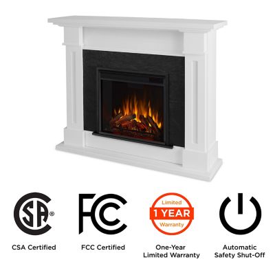 Image showing  53.5 in. Kipling Electric Fireplace, White