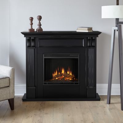 Real Flame 48.03 in. Ashley Indoor Electric Fireplace in Blackwash -  7100E-BW