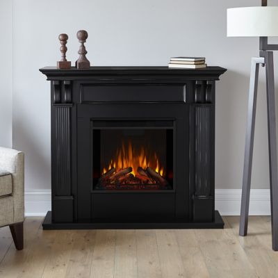 Real Flame 48.03 in. Ashley Indoor Electric Fireplace in Blackwash