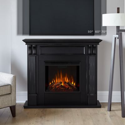 Image showing  48.03 in. Ashley Indoor Electric Fireplace in Blackwash