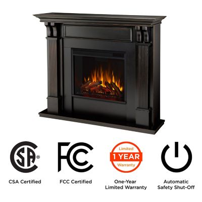 Image showing  48.03 in. Ashley Indoor Electric Fireplace in Blackwash