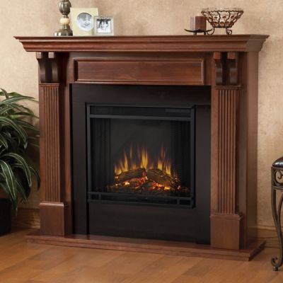 Real Flame 48.03 in. Ashley Indoor Electric Fireplace in Mahogany