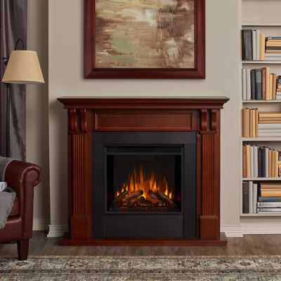 Real Flame Electric Indoor Ashley Fireplace, 48.03 in., Mahogany