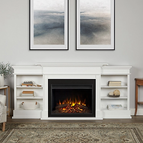 Real Flame 92 in. Ashton Grand Media Electric Fireplace