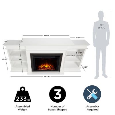 Image showing  92 in. Electric Ashton Grand Media Fireplace