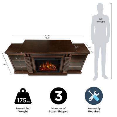 Image showing  67 in. Calie Media Electric Fireplace in Dark Espresso