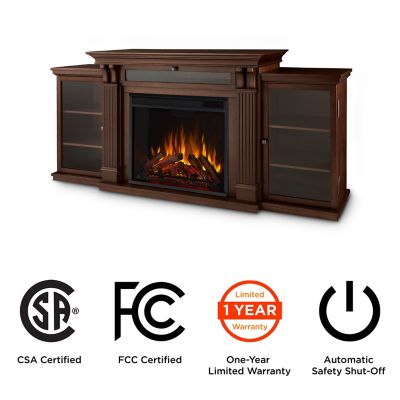 Image showing  67 in. Calie Media Electric Fireplace in Dark Espresso