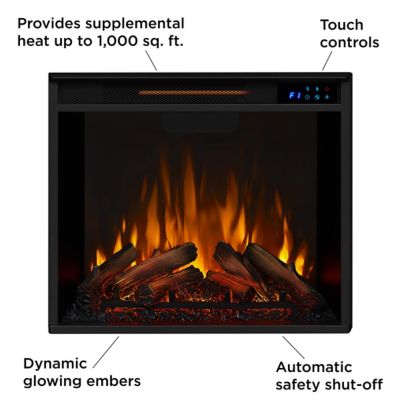 Image showing 7 th Real Flame 67 in. Calie Media Electric Fireplace in Dark Walnut