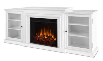 Image showing  72 in. Frederick Media Center Electric Fireplace in White