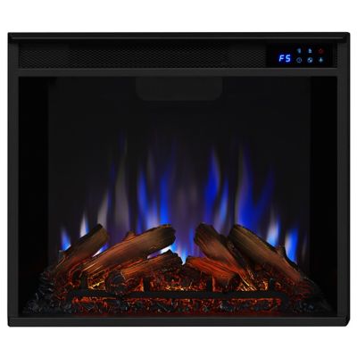 Image showing 11 th Real Flame 74.25 in. Electric Valmont Media Fireplace, White, 4,780 BTU