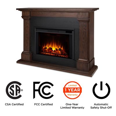 Image showing  63 in. Electric Callaway Grand Fireplace, Chestnut Oak, 5,000 BTU