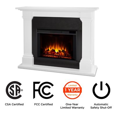Image showing  63 in. Electric Callaway Grand Fireplace, White