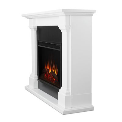 Image showing 5 th Real Flame 63 in. Electric Callaway Grand Fireplace, White