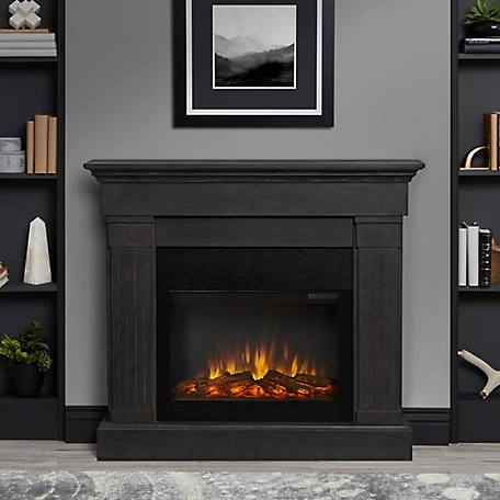 Real Flame 47.4 in. Crawford Electric Fireplace in Gray