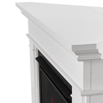 Image showing  55.5 in. Electric Kennedy Grand Corner Fireplace, White