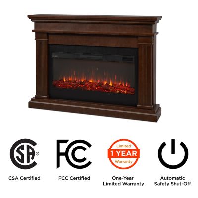 Image showing  58.5 in. Beau Landscape Electric Fireplace in Dark Walnut