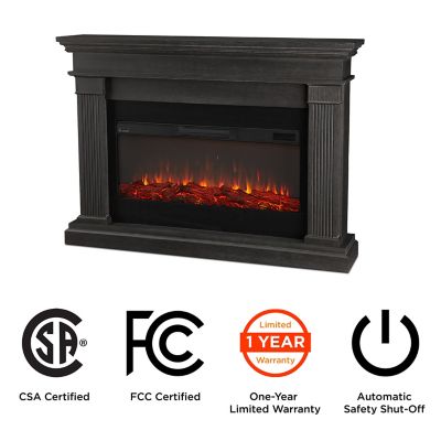 Image showing  58.5 in. Beau Landscape Electric Fireplace in Gray