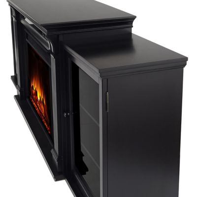 Image showing  83.75 in. Electric Tracey Grand Media Fireplace, Black