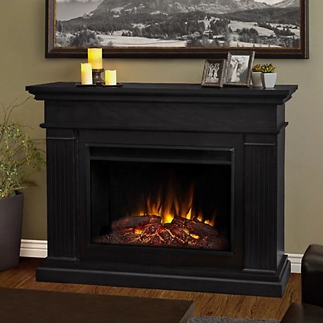 Real Flame 55.5 in. Centennial Grand Electric Fireplace, Black