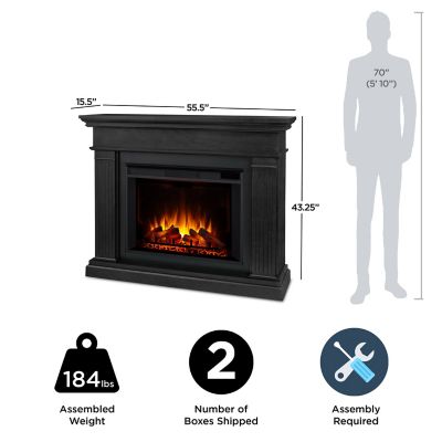 Image showing  55.5 in. Electric Centennial Grand Fireplace, Black