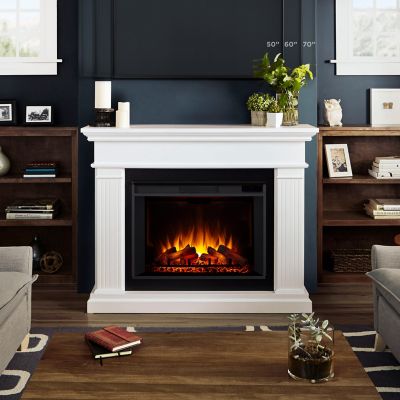 Image showing  55.5 in. Electric Centennial Grand Fireplace, White