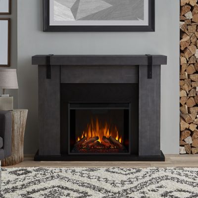 Real Flame Electric Indoor Aspen Fireplace, 48.5 in., Gray Barnwood