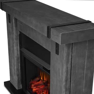 Image showing  Electric Indoor Aspen Fireplace, 48.5 in., Gray Barnwood