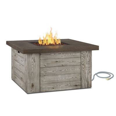 Image showing  Forest Ridge Propane Fire Table with Natural Gas Conversion Kit, Weathered Gray