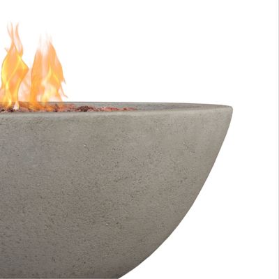 Image showing  36.35 in. Riverside Propane Gas Fire Bowl with Natural Gas Conversion Kit, Glacier Gray